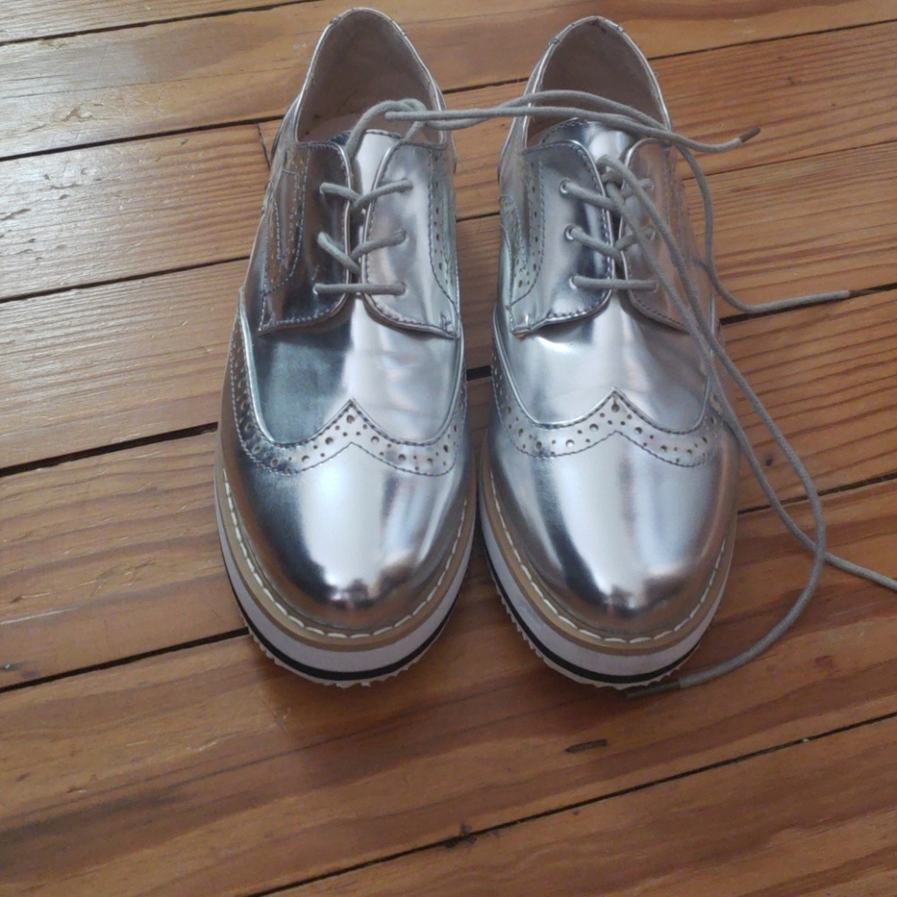 Silver shoes